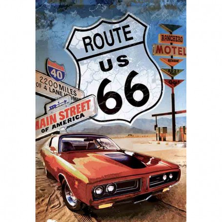 Magnet vintage route 66