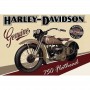 Magnet vintage harley davidson 750 flathead