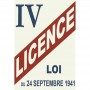 Magnet vintage licence IV