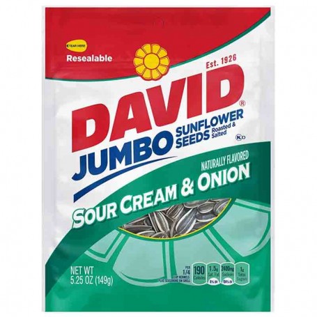 David sour cream and onion sunflower seeds