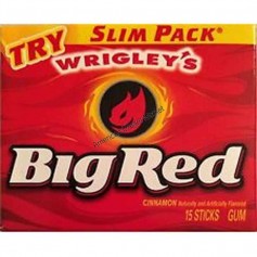 Wrigley's big red cinnamon gum slim pack