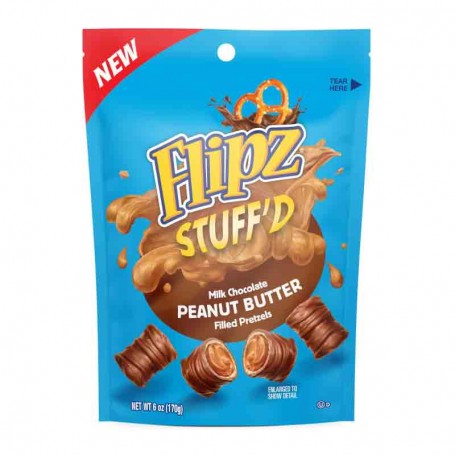 Flipz stuff'd milk chocolate peanut butter 170G