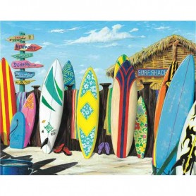 Plaque metal westmoreland surf shack