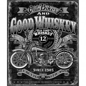 Plaque métal good whiskey