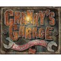 Plaque métal cranky's garage
