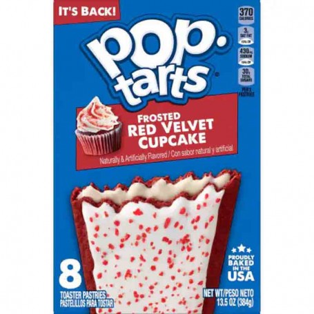 Pop tarts frosted red velvet cupcake