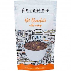 Friends hot chocolate with orange pouch
