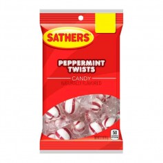 Sathers peppermint twists candy