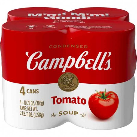 Campbells' tomato soup (par 4)