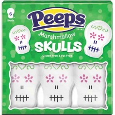 Peeps marshmallow skulls (6 pieces)