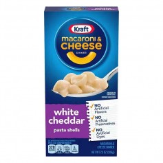 Kraft macaroni and cheese white cheddar