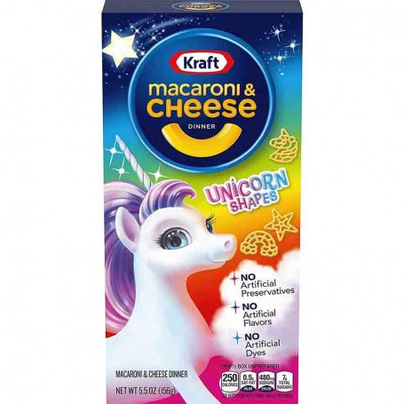 Kraft macaroni and cheese unicorn shapes