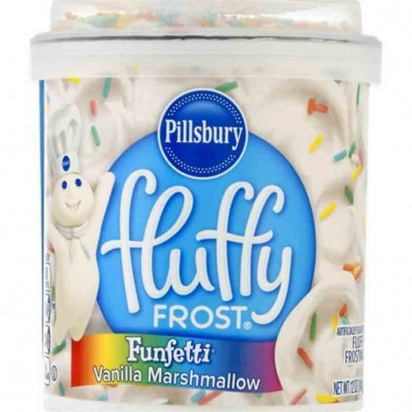 Pillsbury funfetti vanilla marshmallow frosting