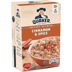 Quaker cinnamon and spice instant oatmeal