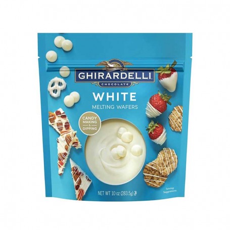 Ghirardelli white vanilla flavored melting wafers