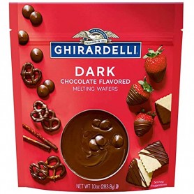 Ghirardelli dark chocolate flavored melting wafers