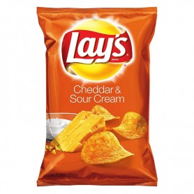 Lay's cheddar and sour cream chips