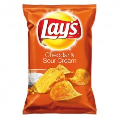 Lay's cheddar and sour cream chips