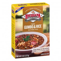 Louisiana cajun gumbo and rice entrée mix