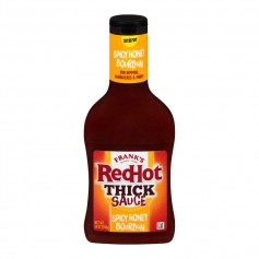 Franck's redhot thick sauce spicy honey bourbon