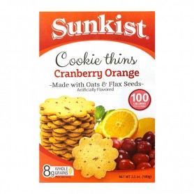 Sunkist cookie thins cranberry orange