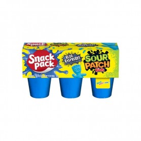 Snack pack sour patch kids gels blue raspeberry