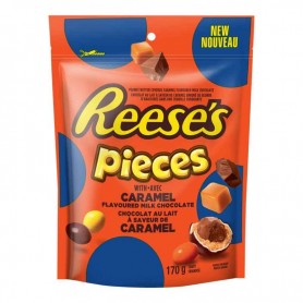 Reese's pieces with caramel
