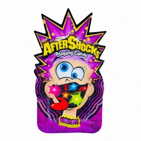 Aftershocks popping candy grape
