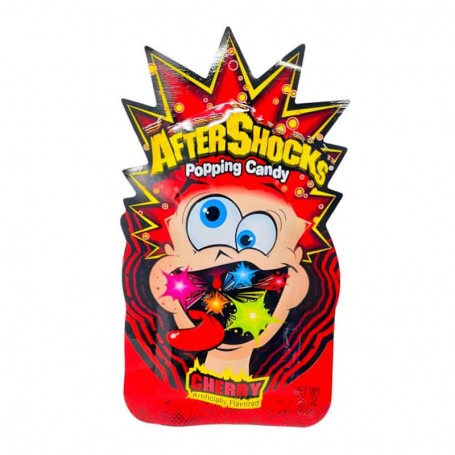 Aftershocks popping candy cherry