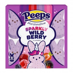 Peeps marshmallow sparkly wild berry 8 bunnies