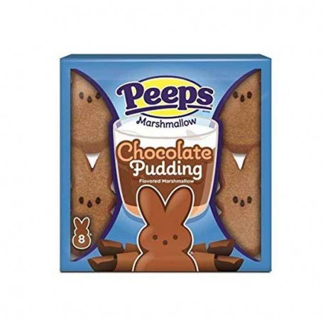 Peeps marshmallow chocolate pudding 8 bunnies