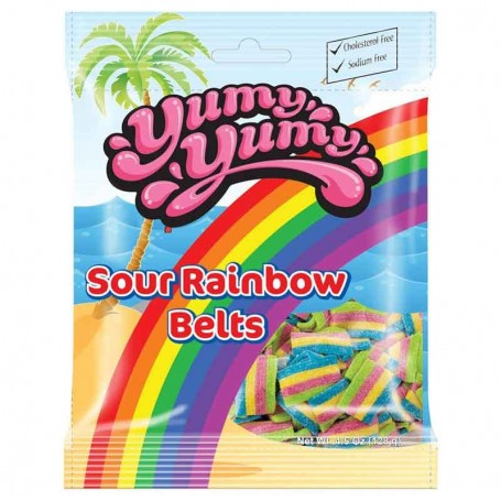 Yumy yumy sour rainbow belts