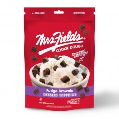 Mrs fields cookie dough dessert topping fudge brownie