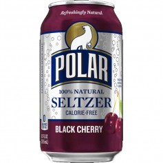 Polar seltzer black cherry