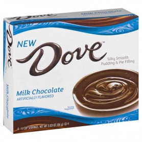 Dove milk chocolate pudding