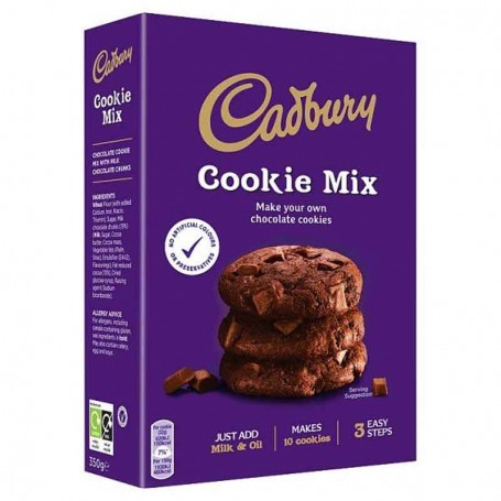 Cadbury squirdy chocolate cookie mix