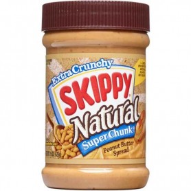 Skippy natural extra crunchy peanut butter 425G