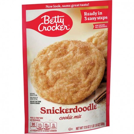 Betty crocker snickerdoodle cookie mix