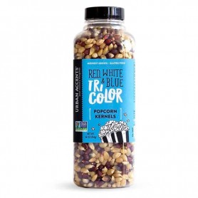 Urban accent red white and blue pop corn