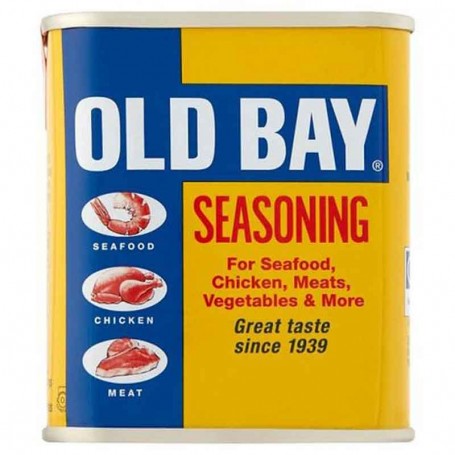 Old bay seasoning metal box