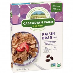 Cascadian farm raisn bran cereal