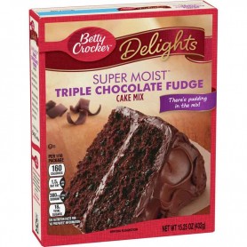 Betty Crocker super moist triple chocolate fudge