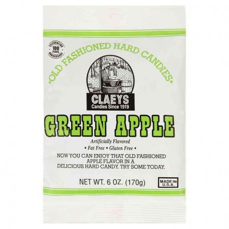 Claeys old fashionned hard candy green apple