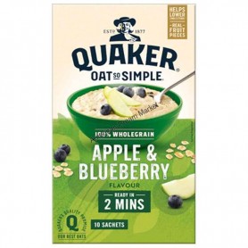 Quaker oat apple and blueberry 10 sachets