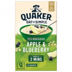Quaker oat apple and blueberry 10 sachets