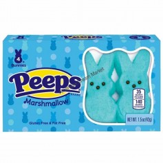 Peeps marshmallows bunnies blue