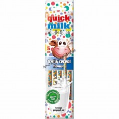 Quick milk fruity cereal flavour