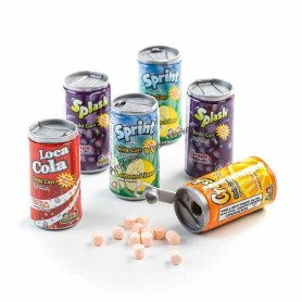 Soda can fizzy candy