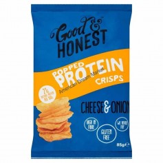 Good and honest popped protein cheese and onion