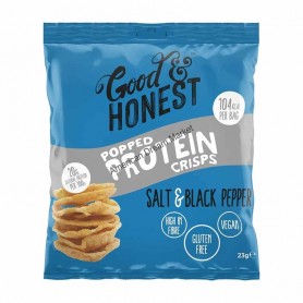 Good and honest popped PM protein salt and black pepper